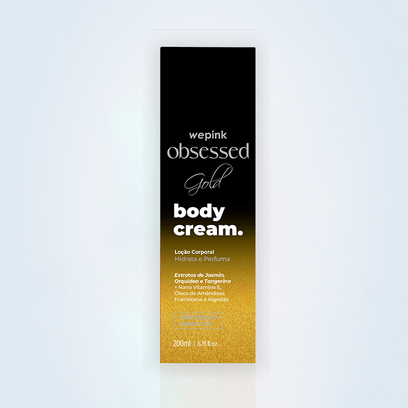 Body Cream Obsessed Gold Desodorante Hidratante 200ml - Wepink