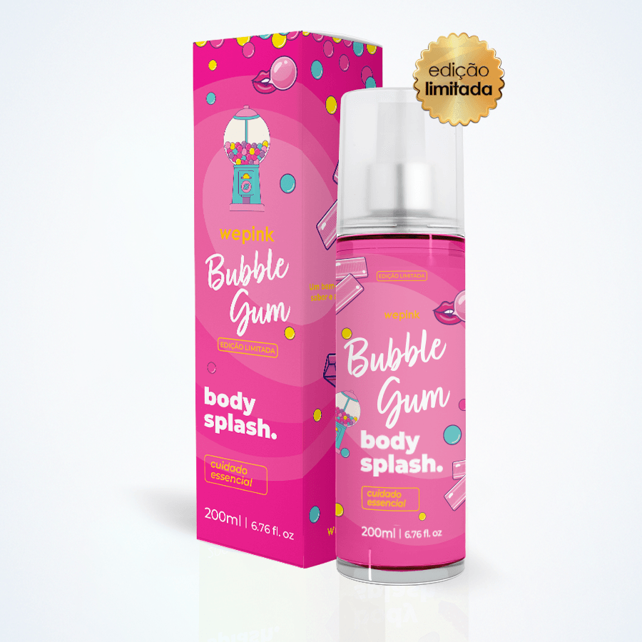 Body Splash Bubble Gum Desodorante Colônia 200ml - Wepink