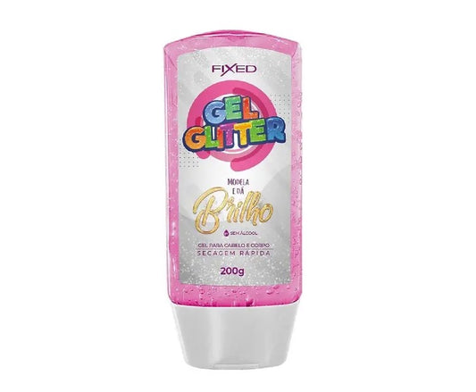 Gel Glitter - Para Cabelo e Corpo 200g | Fixed