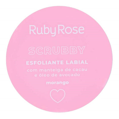 Esfoliante Labial - Scrubby Morango | Ruby Rose