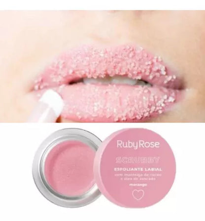 Esfoliante Labial - Scrubby Morango | Ruby Rose