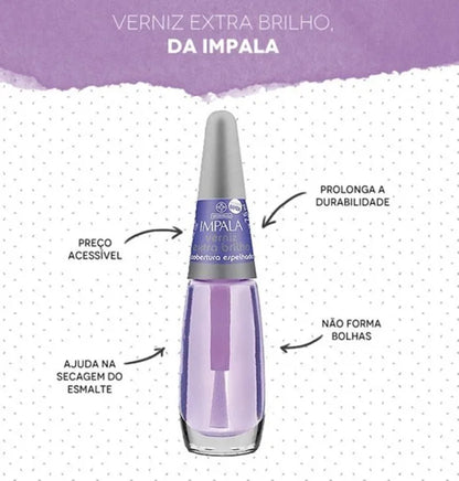 Verniz Extra Brilho 7,5 ml | Impala