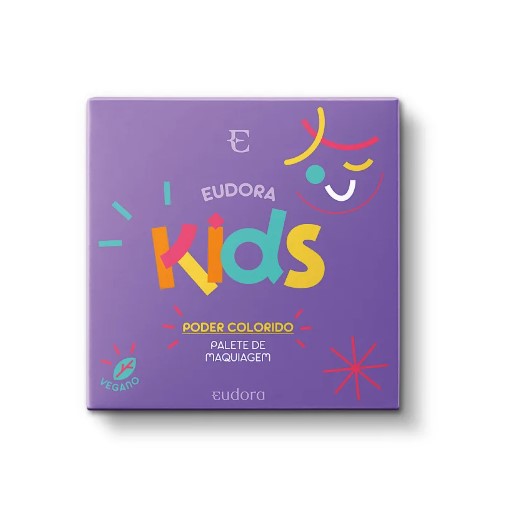 Palete de Maquiagem Multifuncional - Poder Colorido 7g | Eudora Kids