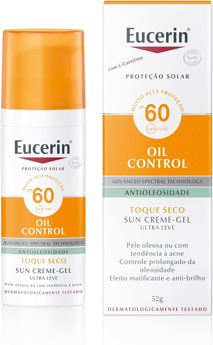 Protetor Solar Sun Oil Control Creme-Gel FPS60 - Eucerin