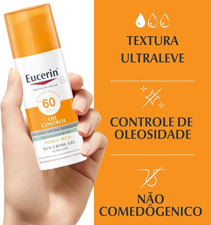 Protetor Solar Sun Oil Control Creme-Gel FPS60 - Eucerin