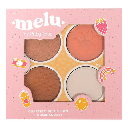 Paleta - Contorno, Blush e Iluminador | Melu by Ruby Rose