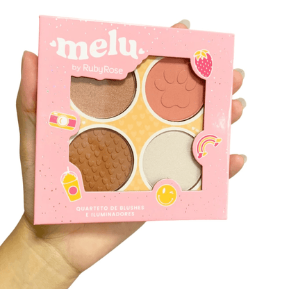 Paleta - Contorno, Blush e Iluminador | Melu by Ruby Rose