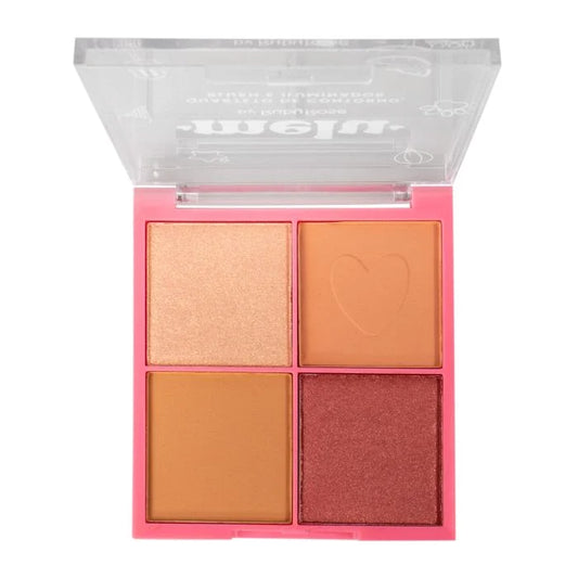 Quarteto de Contorno Blush e Iluminador - Nude | Melu by Ruby Rose