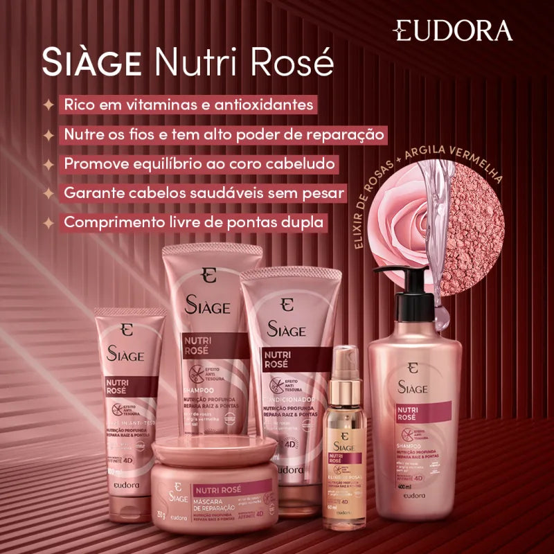 Shampoo Siàge - Nutri Rose 400ml | Eudora