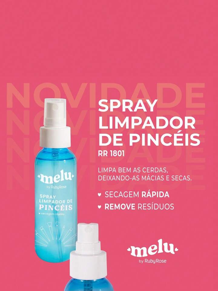 Spray Limpador de Pinceis | Melu by Ruby Rose