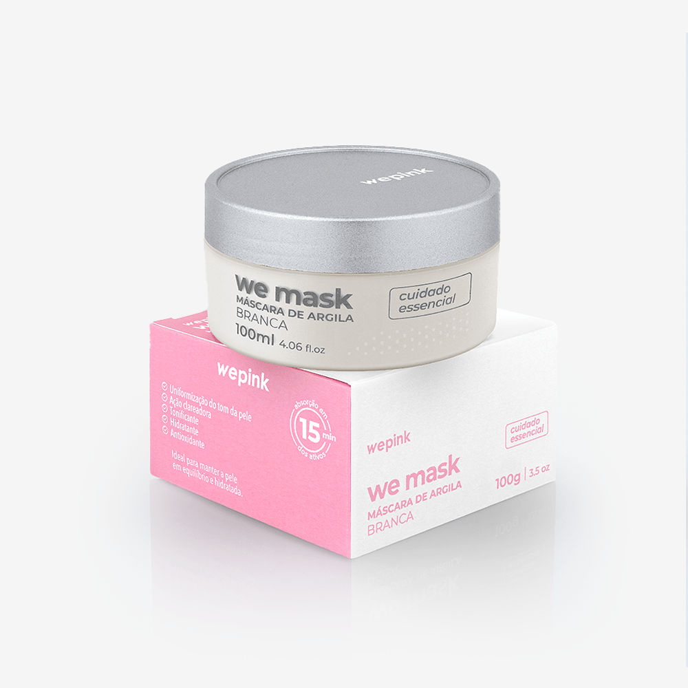 Máscara de Argila - We Mask Branca  100g | Wepink