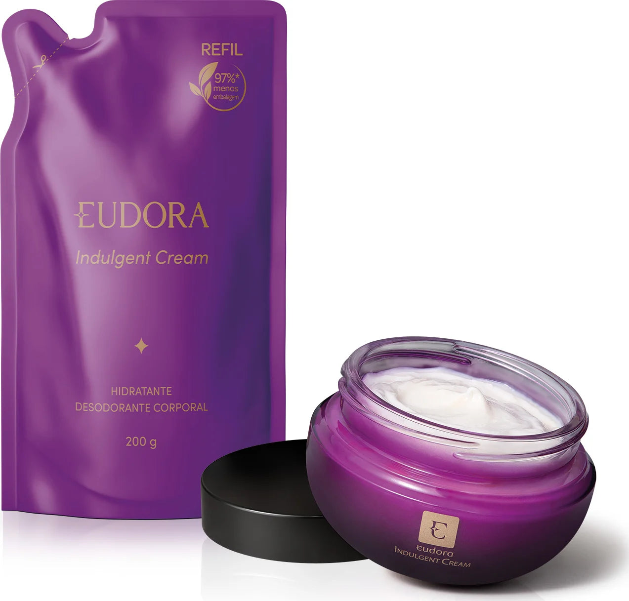 Refil Creme Hidratante Desodorante Corporal - Indulgent Cream 200g | Eudora