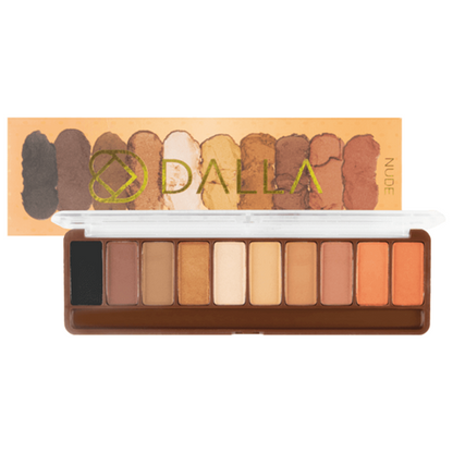 Paleta de Sombras Vegana 10 cores Nude | Dalla Makeup