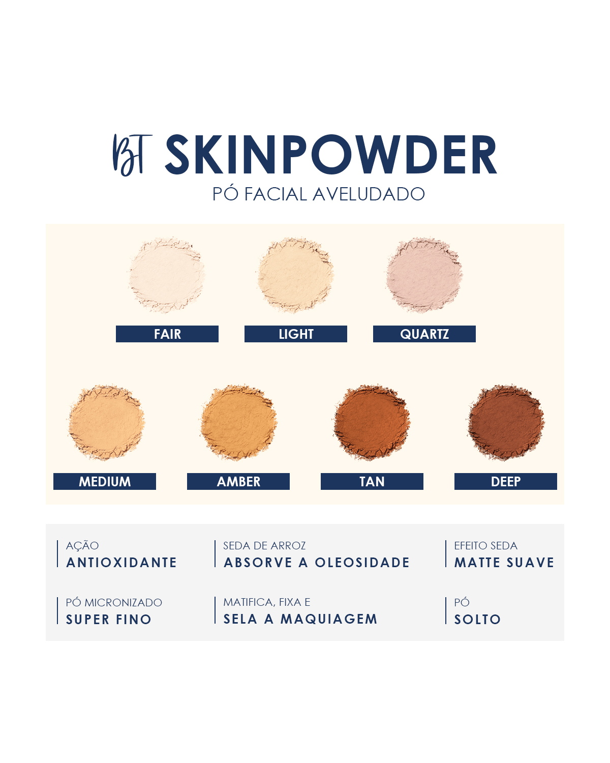 Pó Facial - BT SkinPowder Light 20g | Bruna Tavares